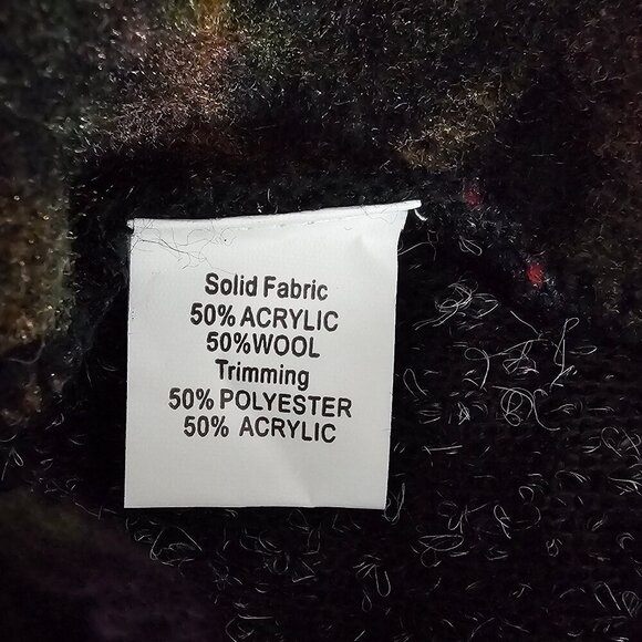 Kamana New Women's Jungle Queen Knit Embordered Button Wool Blend Sweater Coat - Picture 7 of 12